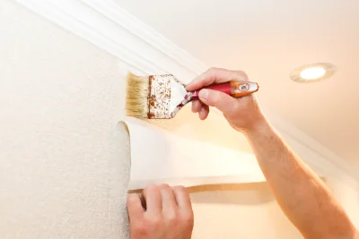 Pose de papier peint à Rives-en-Seine — revêtements muraux et toiles de verre